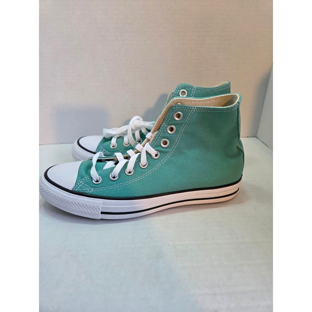 Converse Chuck Taylor All Star High Top Teal Canvas Sneakers A13266F M7 Wmn 9 - Picture 3 of 8